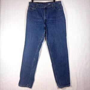 VINTAGE LEVI'S 550 Relaxed Fit Tapered Leg Blue Jeans Women Cotton USA made 34/L